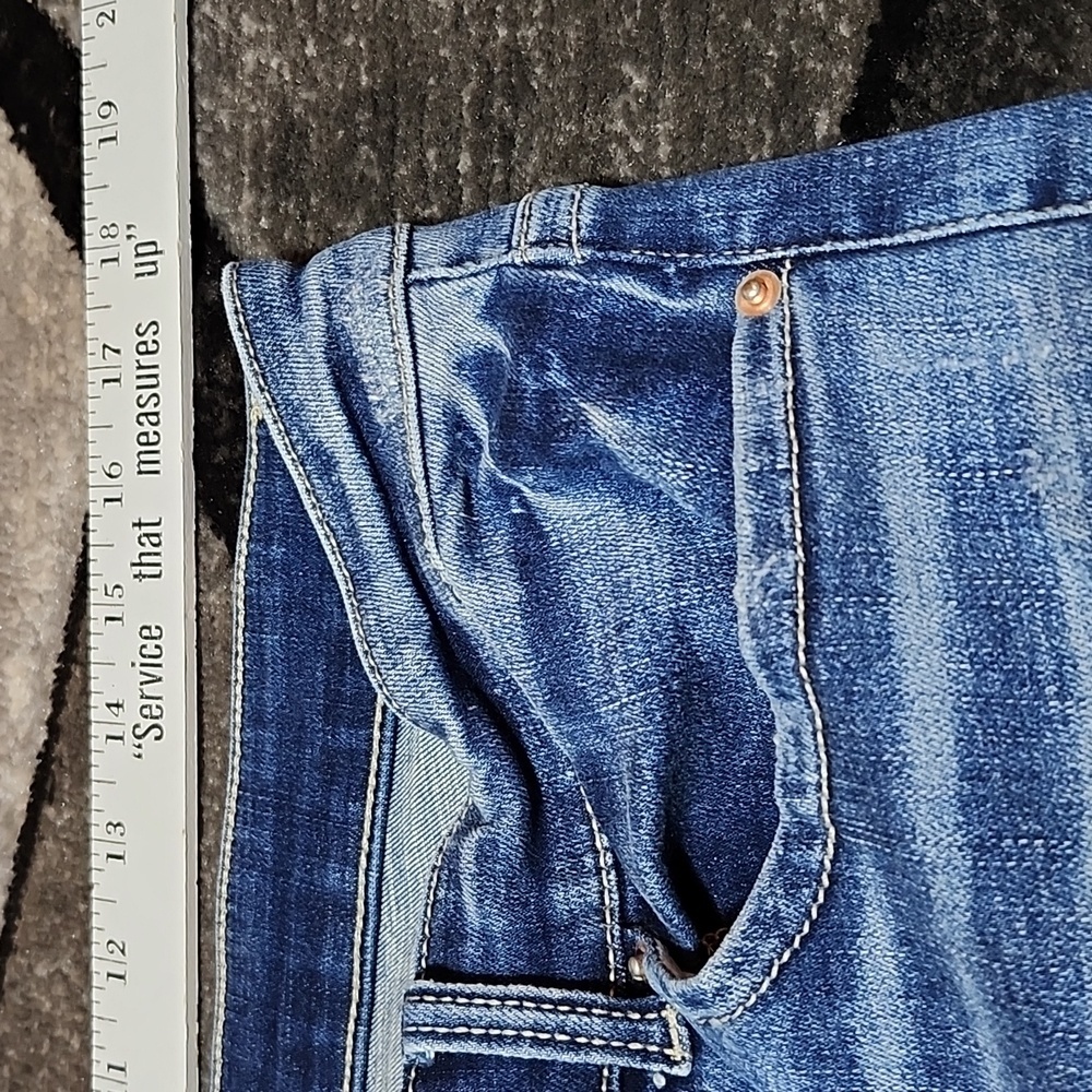 BKE PAYTON EMBROIDERED DISTRESSED UNIVERSAL FIT MID-RISE CROPPED DENIM J… - Picture 5 of 13